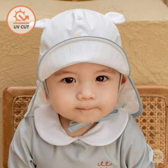 Kids Clara - Le petit baby 防哂太陽帽-Ivory