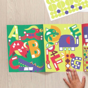 馬賽克貼紙遊戲書(3-7歲)【英文字母ABC】