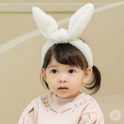 Hola 可愛小兔圖案口水巾 連 頭帶套裝 