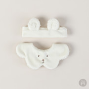 Hola 冬季小熊造口水巾連頭帶套裝