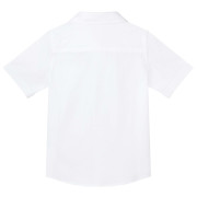 Jackson 純白色禮服短袖恤衫 - White