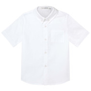 Jackson 純白色禮服短袖恤衫 - White