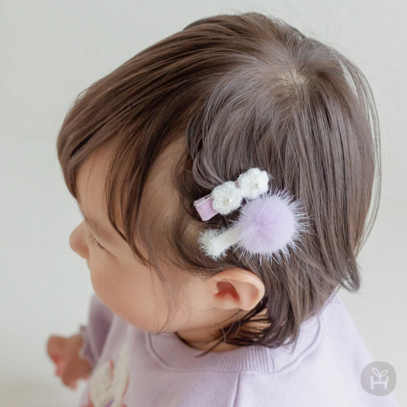 Everybly 粉紫系列嬰兒髮夾套裝