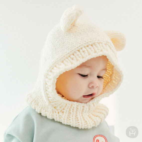 Ahra knit 柔軟嬰兒冷帽