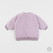 Christine fleece 粉紫毛毛保暖嬰兒上衣