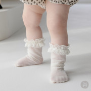 Swann 透氣花邊嬰兒長襪